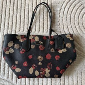 Coach Abstract Floral Taxi Tote